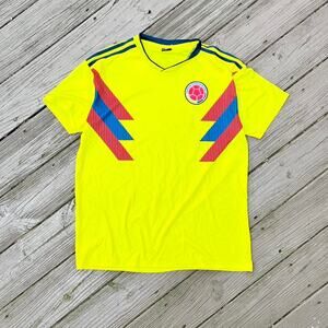 Adidas Colombian Home 2018 Jersey Men’s Size L Yellow Vintage Soccer Football